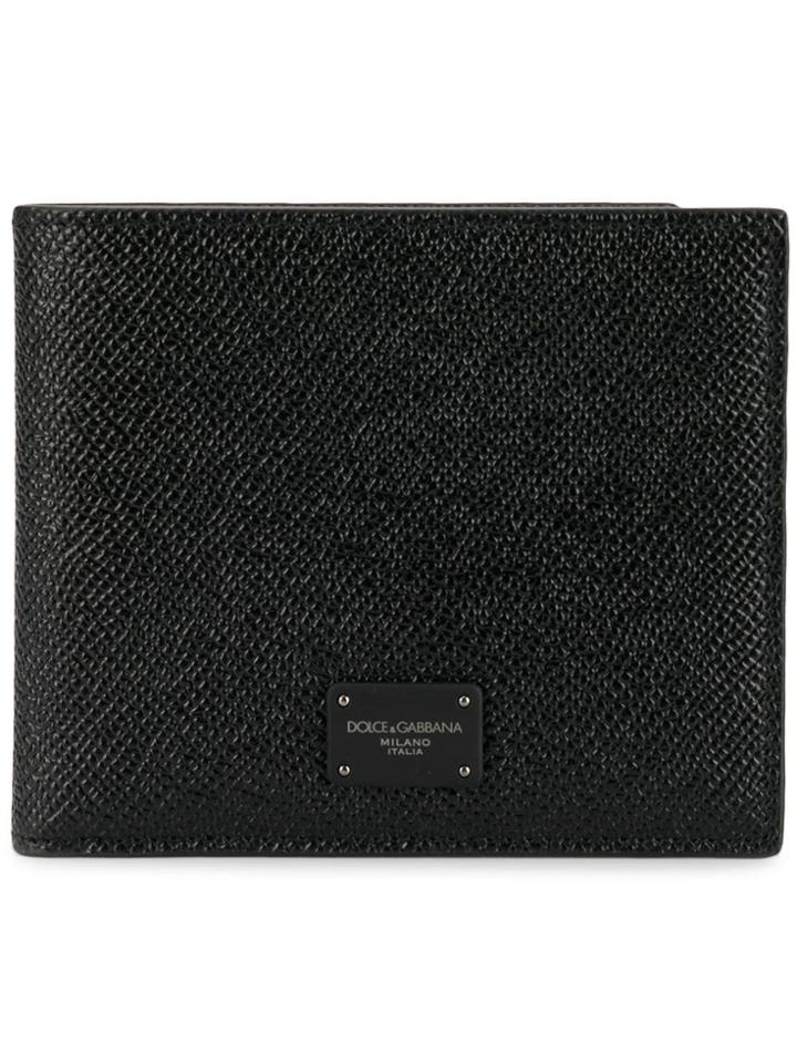 Dolce & Gabbana Logo Patch Wallet - Black