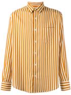 Ami Alexandre Mattiussi Large Classic Shirt, Size: 37, Yellow/orange, Cotton/viscose