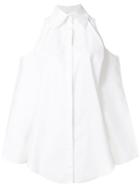 Nina Ricci Oversized Cold Shoulder Shirt - White