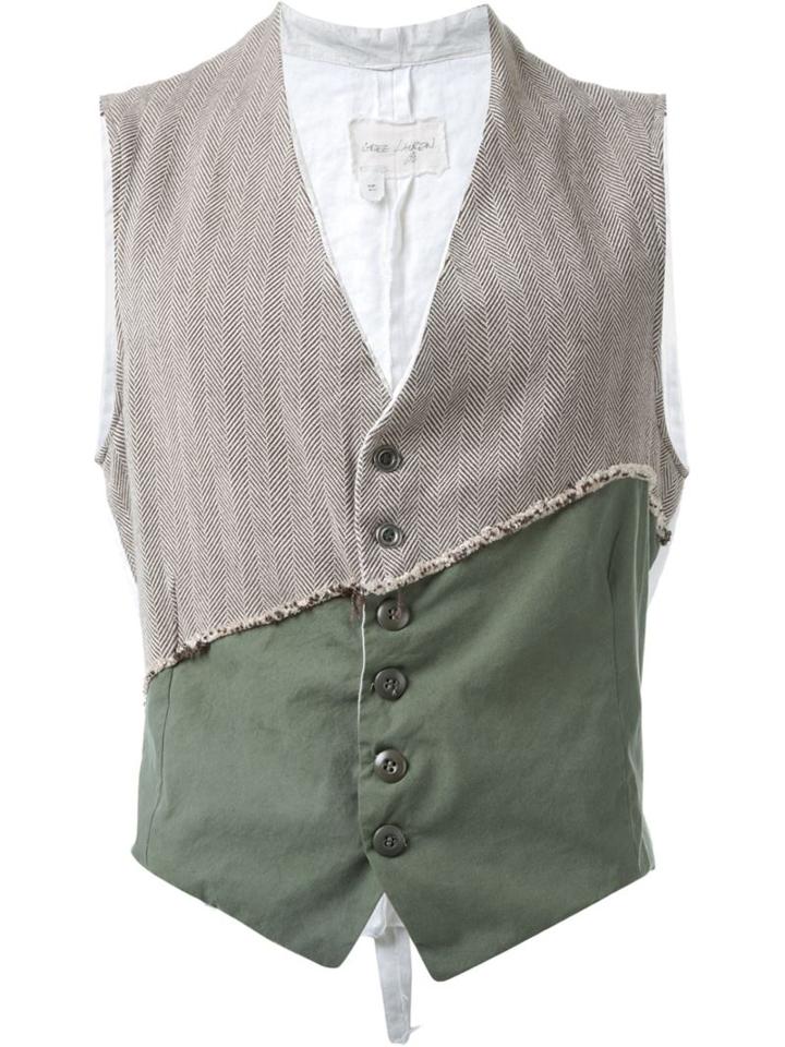 Greg Lauren Distressed Design Waistcoat