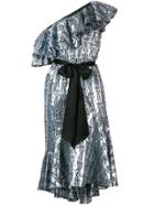 Temperley London Eliska Ruffle Midi Dress - Blue