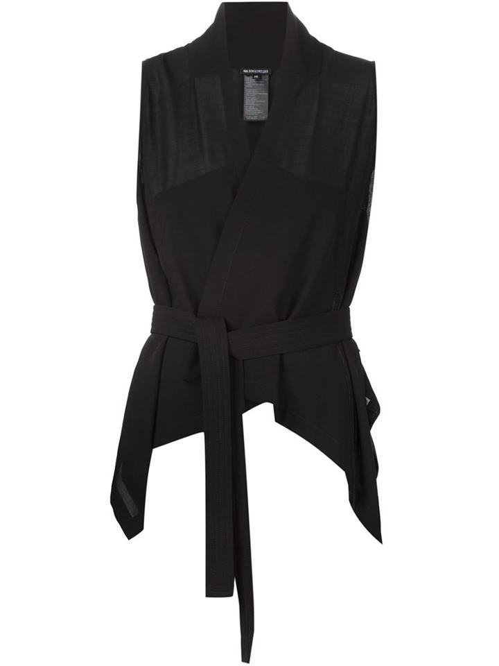 Ann Demeulemeester Asymmetric Belted Vest