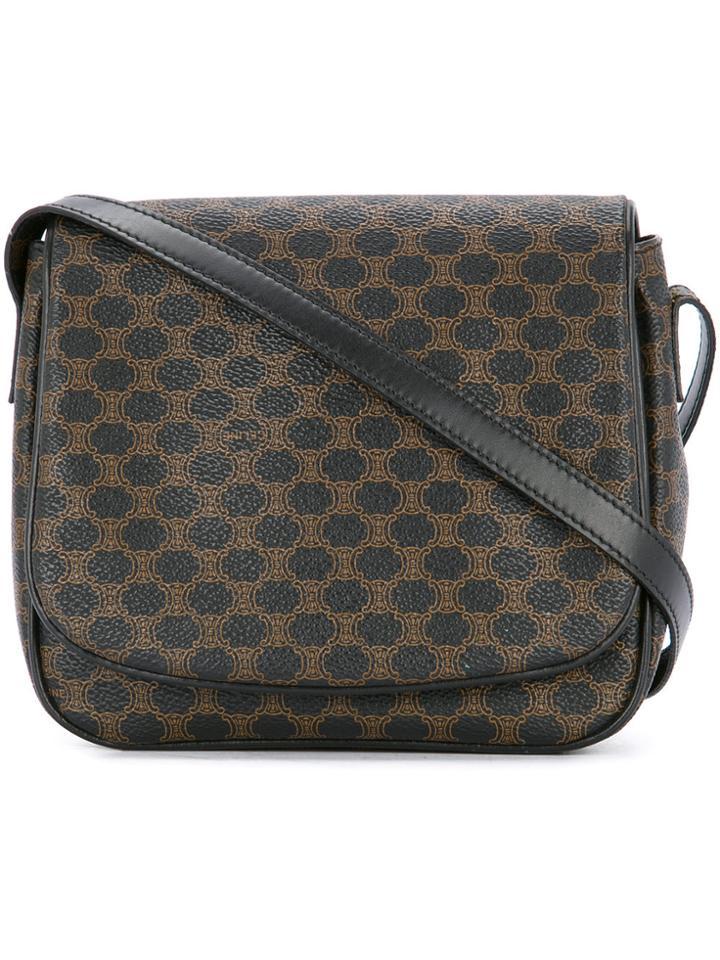 Céline Vintage Mini Macadam Shoulder Bag - Brown