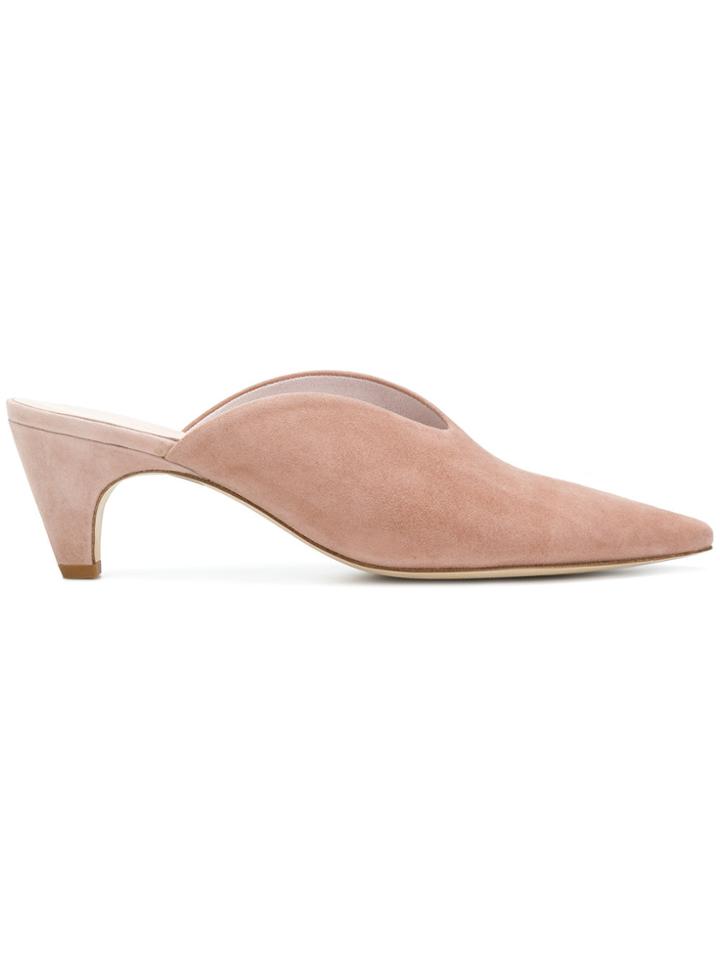 Kennel & Schmenger Pointed Slip-on Mules - Nude & Neutrals