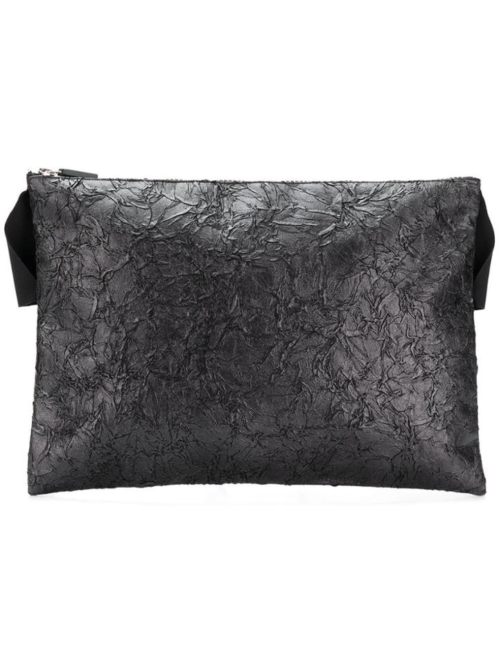 No Ka' Oi Textured Pouch - Black