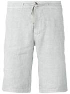 Stone Island Bermuda Shorts, Men's, Size: 32, Blue, Linen/flax