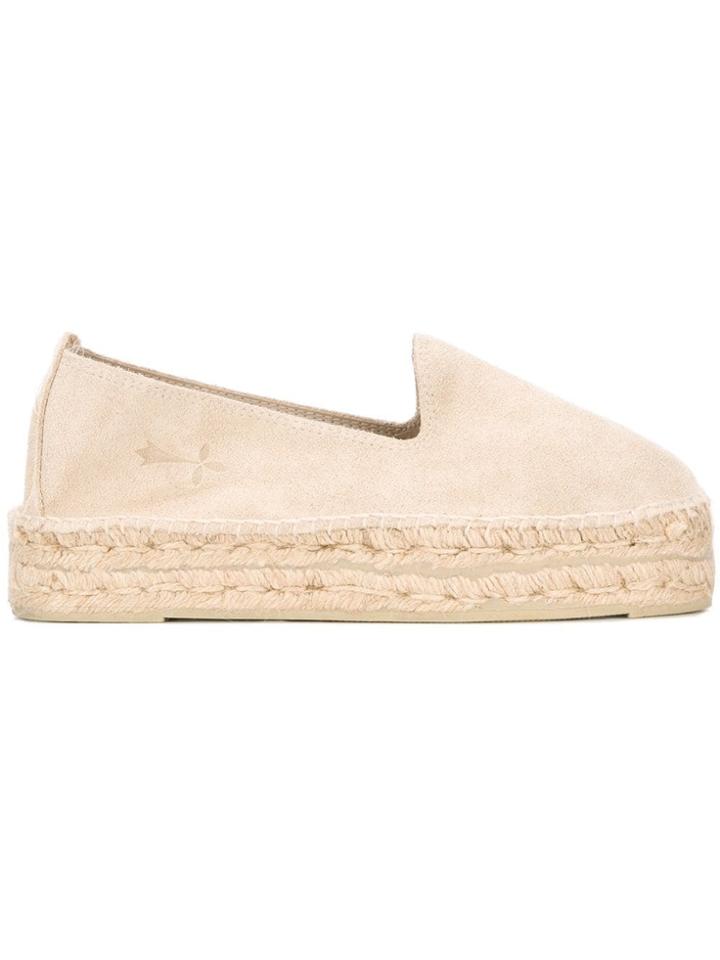 Manebi Platform Espadrilles - Neutrals