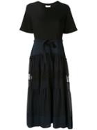 3.1 Phillip Lim T-shirt Dress With Lace Skirt - Blue