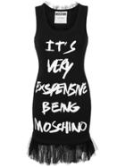 Moschino Expensive Printed Tank Dress - Black