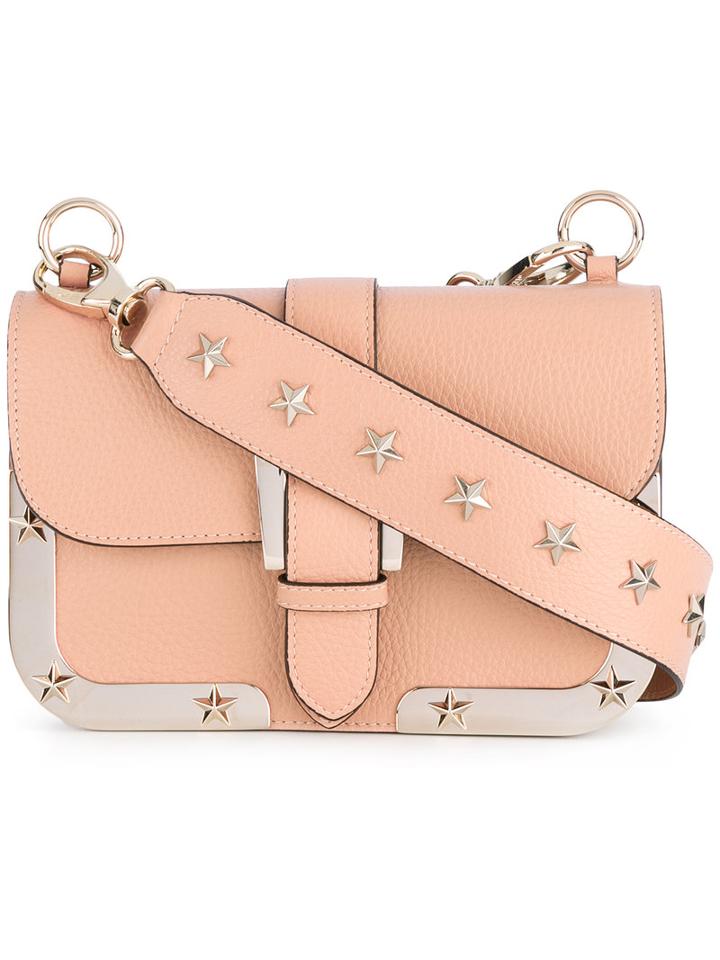 Star Studded Crossbody Bag - Women - Calf Leather - One Size, Pink/purple, Calf Leather, Red Valentino