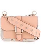 Star Studded Crossbody Bag - Women - Calf Leather - One Size, Pink/purple, Calf Leather, Red Valentino