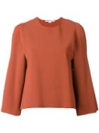 Stella Mccartney Cut Out Detail Sweatshirt, Women's, Size: 40, Yellow/orange, Viscose/polyester