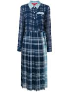 Tommy Hilfiger Pleated Midi Dress - Blue