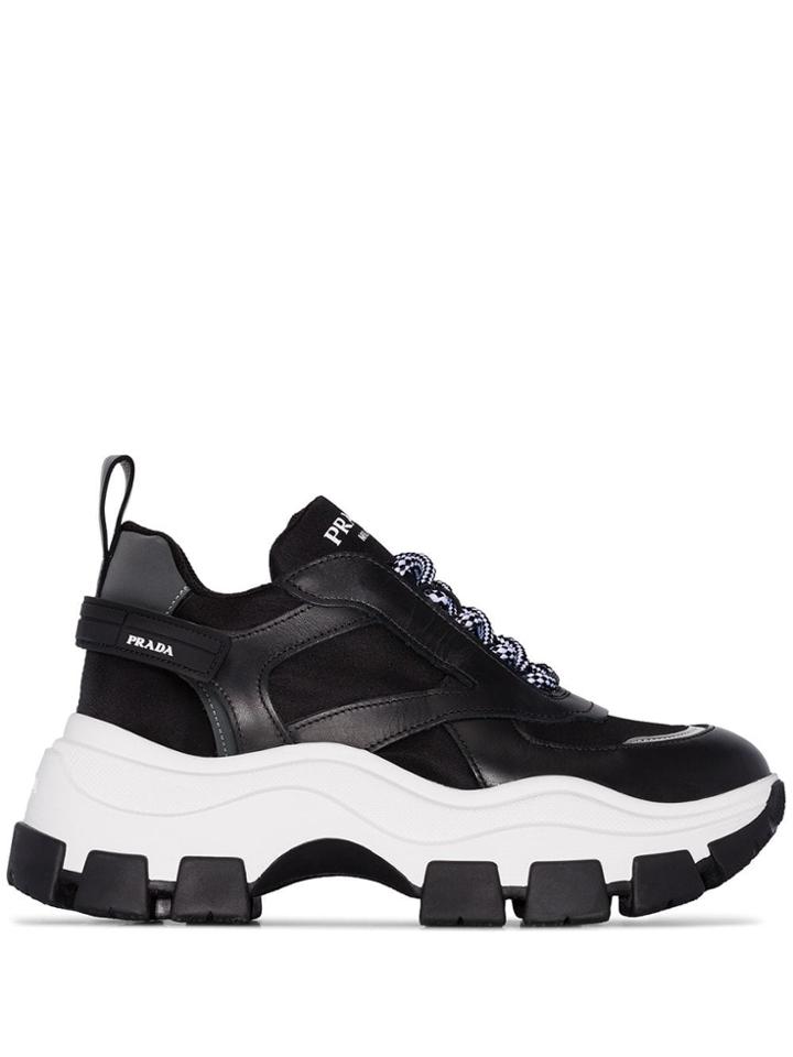 Prada Low-top Chunky Sneakers - Black