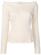 Marni Fitted Jersey Top - Neutrals