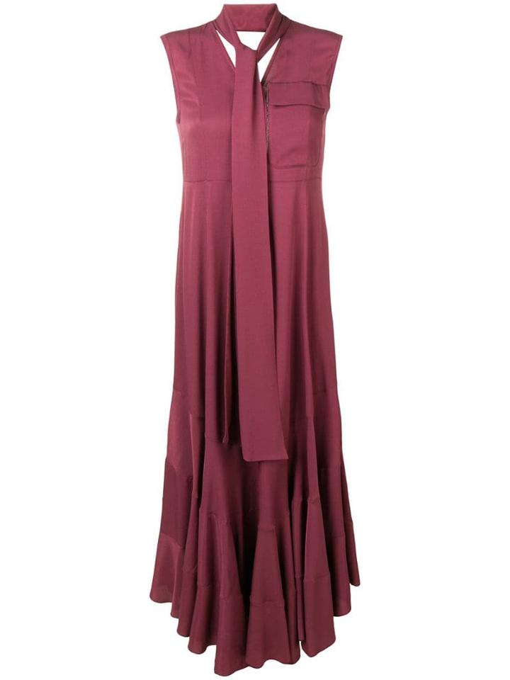 Golden Goose Bow Tie Dress - Purple
