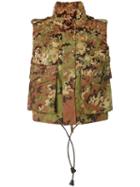 Dsquared2 - Camouflage Sequined Gilet - Women - Polyamide - 40, Green, Polyamide