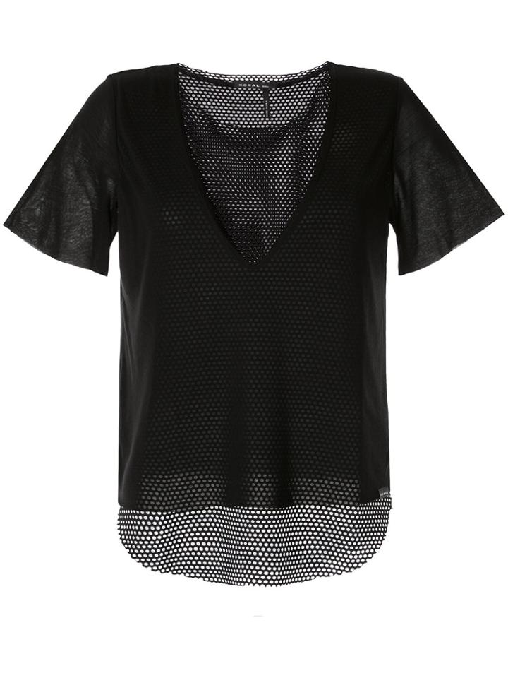 Koral Double Layered T-shirt - Black