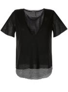 Koral Double Layered T-shirt - Black