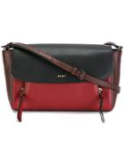 Dkny Bicolour Shoulder Bag, Women's, Black