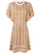 Chloé Ruffle Sleeve Sweater Dress - Yellow