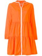 P.a.r.o.s.h. Zipped Hooded Raincoat - Yellow & Orange
