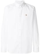 Maison Kitsuné Logo Embroidered Shirt - White
