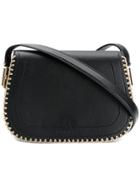 Carven Stitched Shoulder Bag - Black