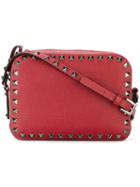 Valentino Garavani 'rockstud' Shoulder Bag, Women's, Red, Calf Leather, Valentino