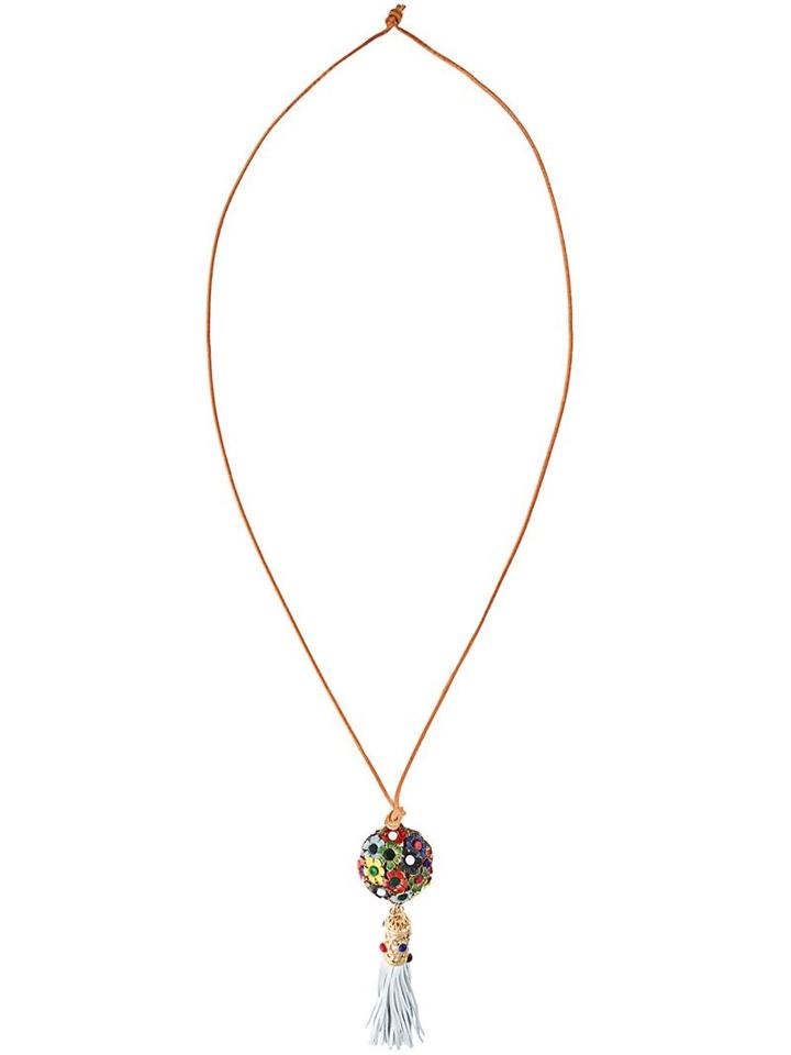 P.a.r.o.s.h. Hipneck Tassel Pendant, Women's, Brass
