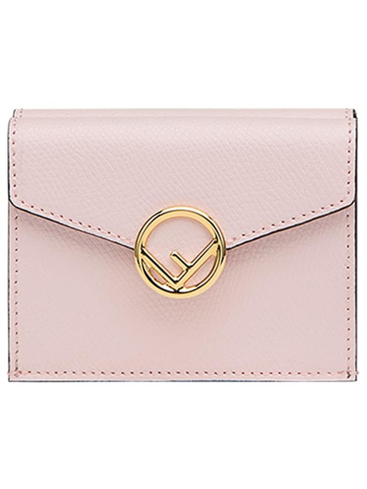 Fendi Logo Flap Purse - Pink