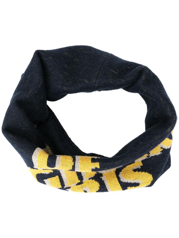 Wooyoungmi 'rue De Vaugirard Paris' Knitted Collar - Blue