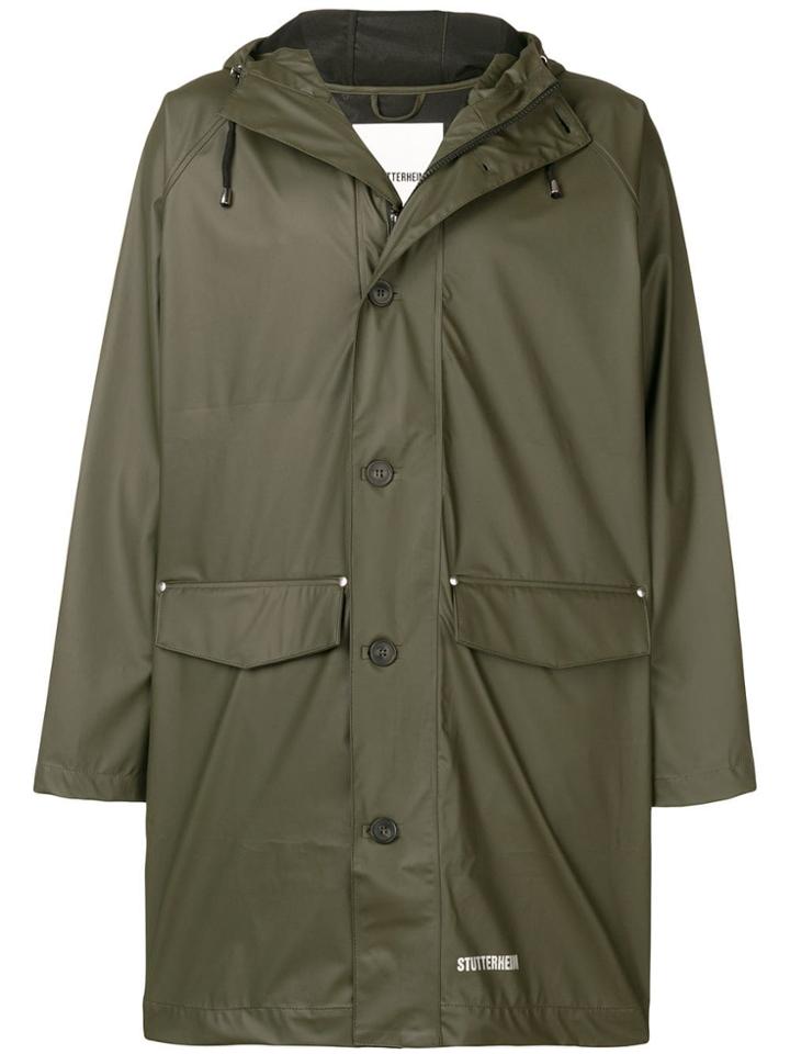 Stutterheim Classic Rain Parka - Green
