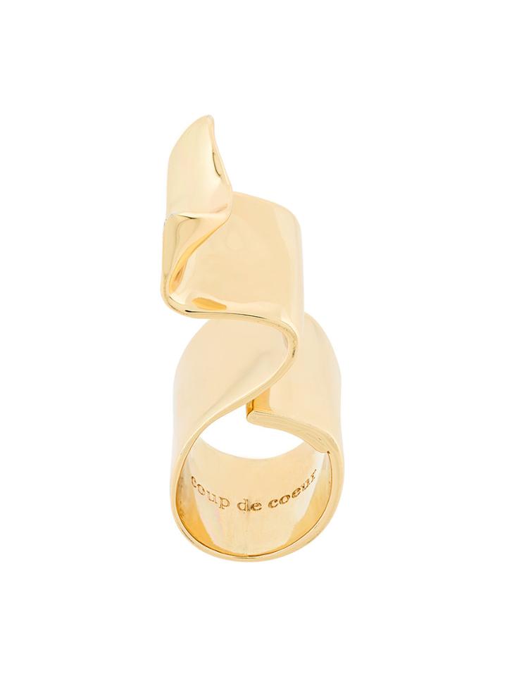 Coup De Coeur Wave Ring - Metallic