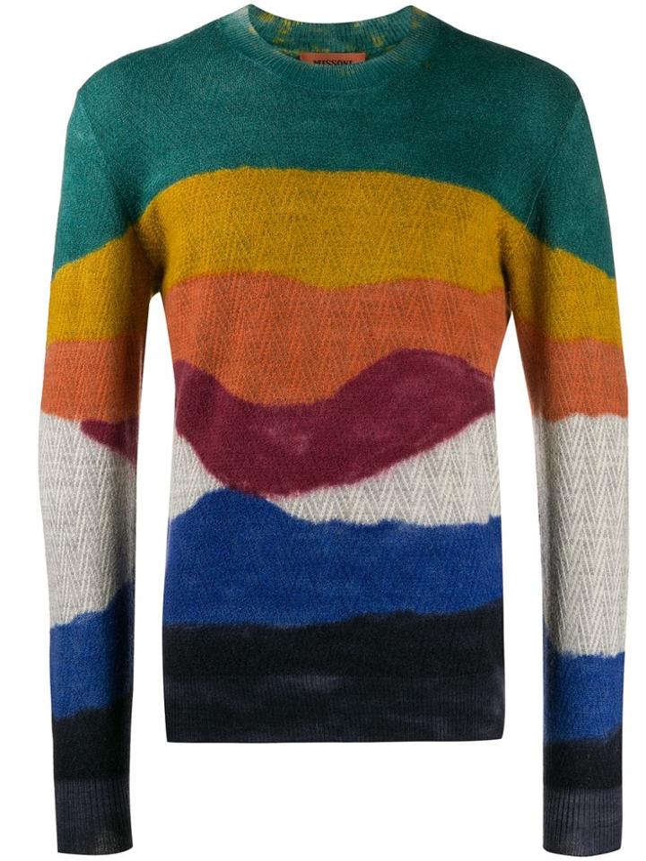 Missoni Stripe Panel Jumper - Blue