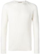Nuur Long-sleeve Fitted Sweater - White
