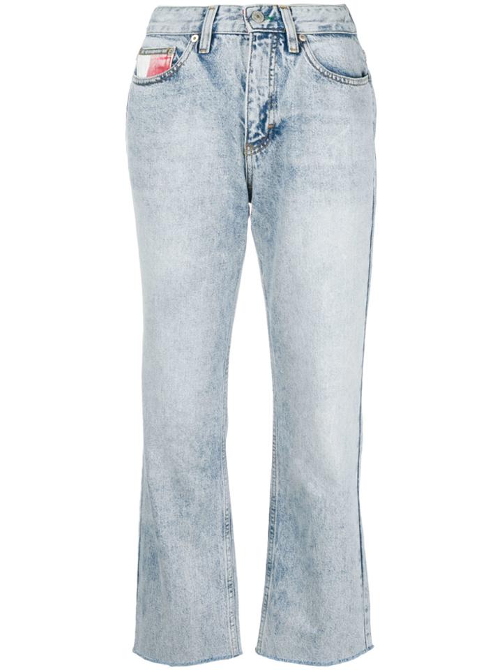 Tommy Jeans Cropped Denim Jeans - Blue