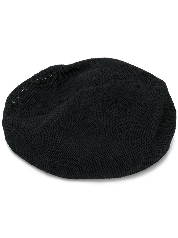 Ca4la Classic Beret, Women's, Black, Cotton