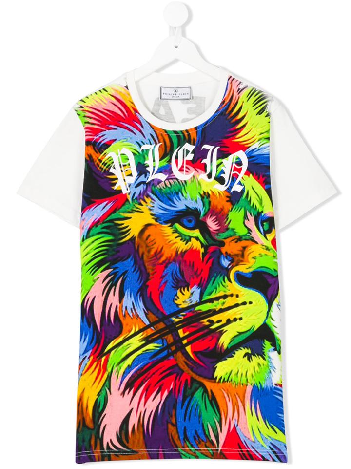 Philipp Plein Junior Teen Everman T-shirt - White