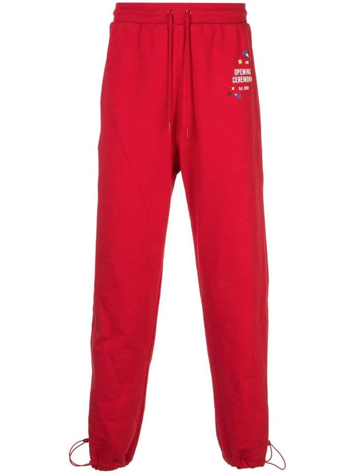 Opening Ceremony Pocket Logo Track Pants - Red