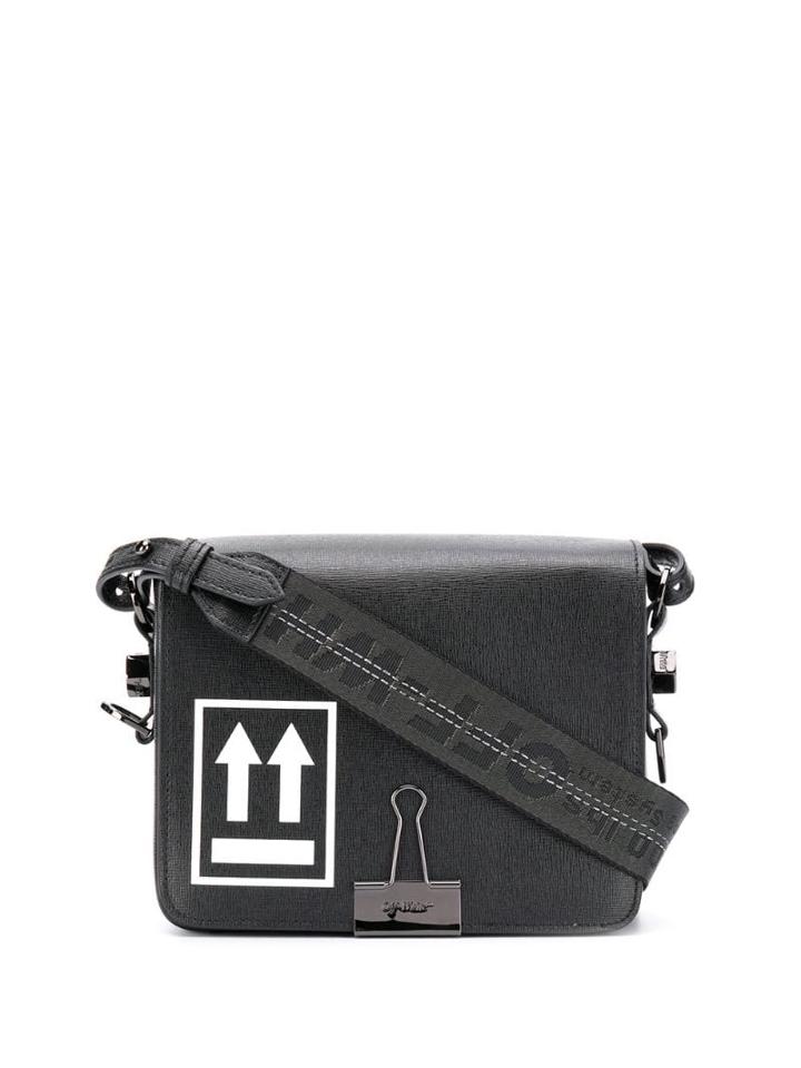 Off-white Binder Clip Cross-body Bag - Black
