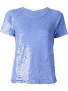 P.a.r.o.s.h. Sequin T-shirt, Women's, Size: M, Pink/purple, Polyamide/spandex/elastane/pvc