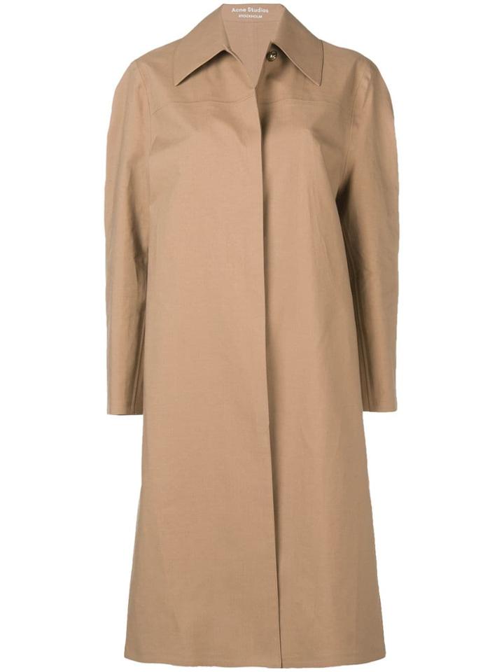 Acne Studios Minimalist Coat - Brown