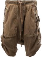 Boris Bidjan Cargo Pocket Shorts - Brown