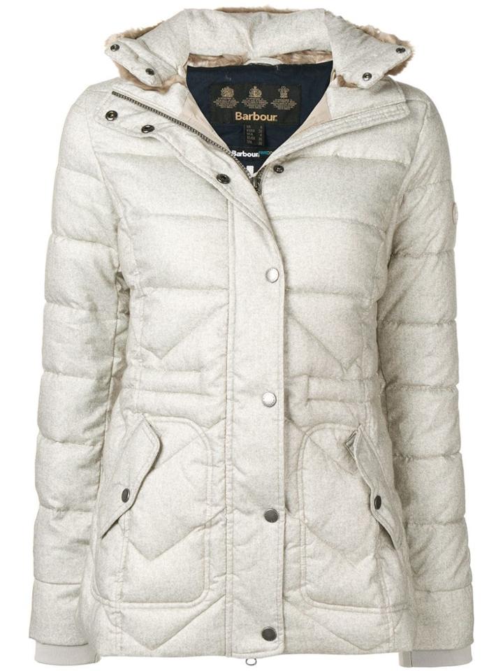 Barbour Fur Collar Padded Jacket - Neutrals