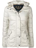 Barbour Fur Collar Padded Jacket - Neutrals