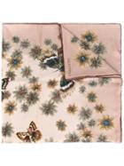 Valentino Floral-print Scarf, Women's, Nude/neutrals, Silk