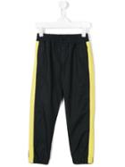 Msgm Kids Side Stripe Relaxed Trousers, Boy's, Size: 10 Yrs, Blue