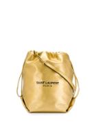 Saint Laurent Teddy Bucket Bag - Gold