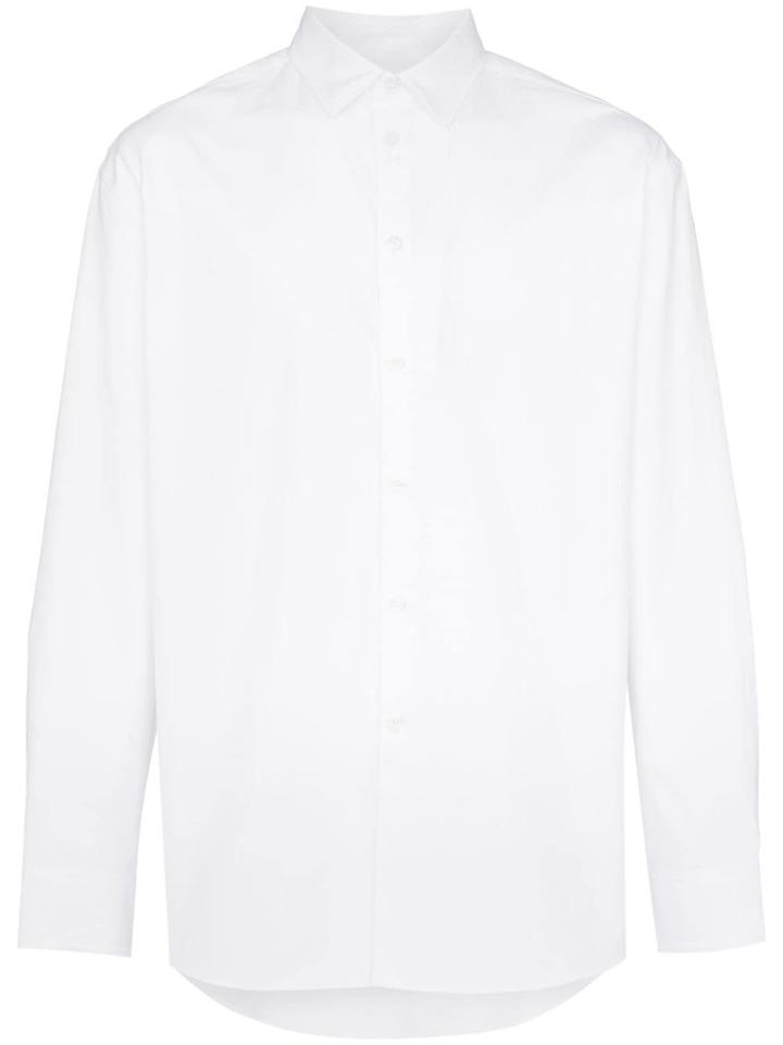 Kenzo Logo Print Long-sleeve Shirt - White